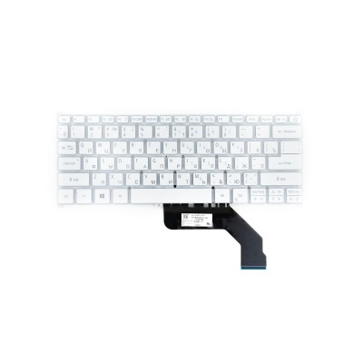 Клавиатура для Acer SF314 Белая с подсветкой p/n: NKI131S03T