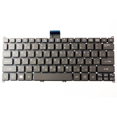 Клавиатура для Acer V5-121 cерая p/n: 9Z.N7WPW.20R, 90.4BT07.A0R, V128230AS1, NSK-R12PW