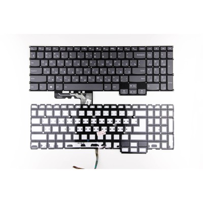 Клавиатура для ноутбука Lenovo IdeaPad 5 Pro-16ACH6 серая с подсветкой p/n: SN20Z38473, LCM20L3