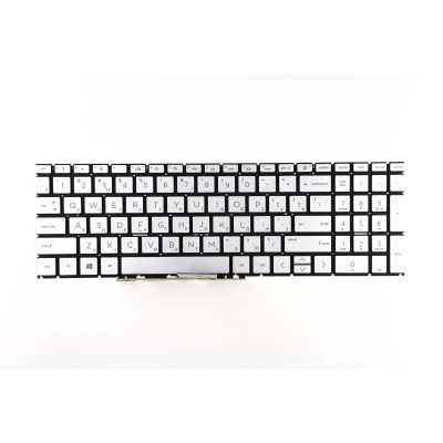 Клавиатура для HP Pavilion 15-EG Серебро p/n: 6037B0214B01, HPM19NB, M46255-001