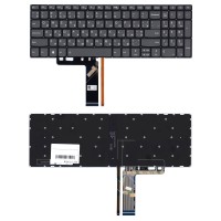 Клавиатура для ноутбука Lenovo IdeaPad 3-17ALC6 серая с подсветкой p/n: