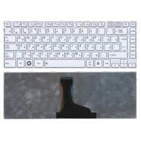 Клавиатура для ноутбука Toshiba M840 Белая с рамкой p/n: 9Z.N7SSQ.001
