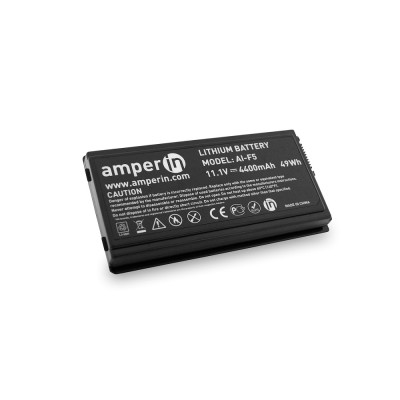 Аккумулятор для ноутбука Asus X50 F5 Series Amperin (11.1V 4400mAh) 49Wh AI-F5 p/n: AU-F5