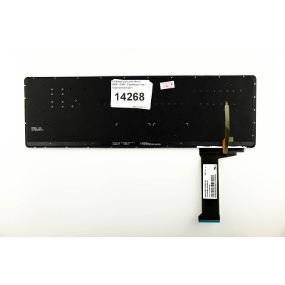 Клавиатура для ноутбука Asus G771 Серебристая с подсветкой p/n: 0KNB0-662BUI00, 9Z.N8BBC.P1D