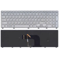 Клавиатура для ноутбука Dell 17-7000 Серебро без подсветки p/n: MP-13B53USJ442, 9Z.NAVBW.01D Клавиатура для ноутбука Dell 17-7000 Серебро без подсветки p/n: MP-13B53USJ442, 9Z.NAVBW.01D