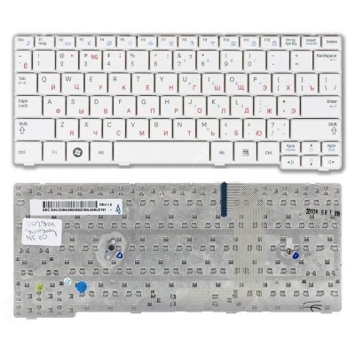 Клавиатура для ноутбука Samsung NF110 Белая p/n: BA59-02862C, BA59-02862D, CNBA5902862CBIL, CNBA5902