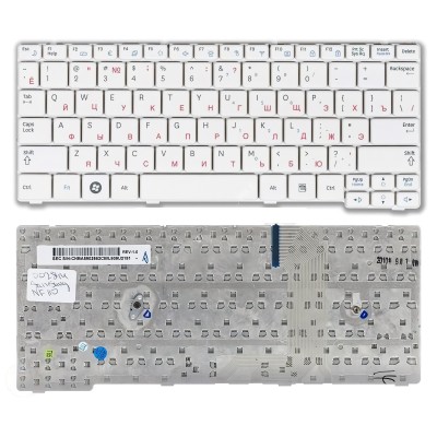 Клавиатура для ноутбука Samsung NF110 Белая p/n: BA59-02862C, BA59-02862D, CNBA5902862CBIL, CNBA5902