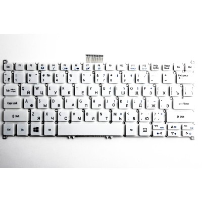 Клавиатура для Acer V13 Белая p/n: 60.MPJN1.026, 60.MRTN1.022