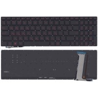 Клавиатура для Asus N551J Красные буквы p/n: 0KNB0-662BUI00, 9Z.N8BBC.P1D