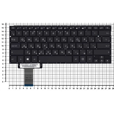 Клавиатура для Asus BX42VS p/n: NSK-UQ202, 0KNB0-3622TW00