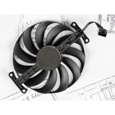 Вентилятор для видеокарты Asus ROG Strix Black RTX 3070/Asus ROG Strix Black RTX 3080/Asus ROG Strix Black RTX 3090 Ti ⌀95мм | №1