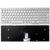 Клавиатура для ноутбука Sony VPC-EB Белая p/n: 148792871, V111678A, 550102M14-203-G