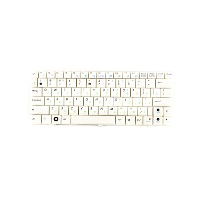 Клавиатура для Asus Eee PC 1001H Белая p/n: NSK-UF10R, 9J.N1Q82.10R, 0KNA-192SU03