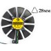 Вентилятор для видеокарты Asus Dual/Asus Expedition (4Pin мама + 4Pin папа ; ⌀ 86мм ;S 28мм T129215BU,T129215SU)