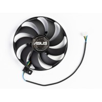 Вентилятор для видеокарты Asus Dual EVO RTX2060/Asus Dual EVO RTX2070/Asus Dual EVO RTX2080 (4Pin папа ; ⌀ 88мм ; S 32мм ; T129)