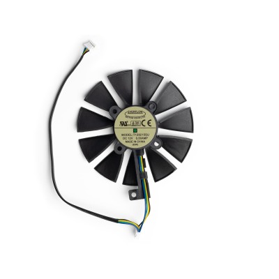Вентилятор для видеокарты Asus Dual/Asus Expedition (4Pin папа + 4Pin папа ; ⌀ 86мм ; S 28мм ; T129215BU\T129)