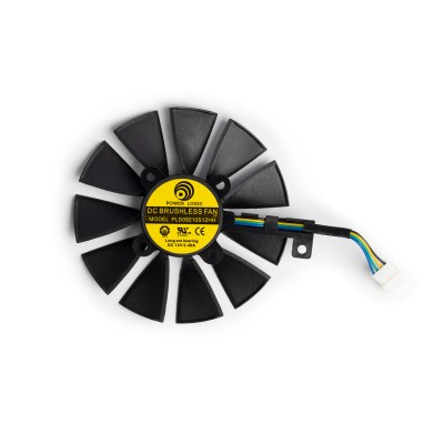 Вентилятор для видеокарты Asus Strix GTX1080 ; 4Pin мама ; ⌀ 88мм ; S 28мм ; PLD09210S12HH (№1)