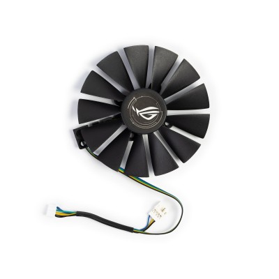 Вентилятор для видеокарты Asus Strix RX470 (4Pin папа + 4Pin мама ; ⌀ 95мм ; S 28мм ; T129215)