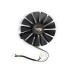 Вентилятор для видеокарты Asus Strix RX570 (4Pin папа + 4Pin мама ; ⌀ 95мм ; S 28мм ; T129215)