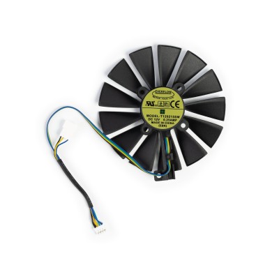 Вентилятор для видеокарты Asus Strix RX570 (4Pin папа + 4Pin мама ; ⌀ 95мм ; S 28мм ; T129215)