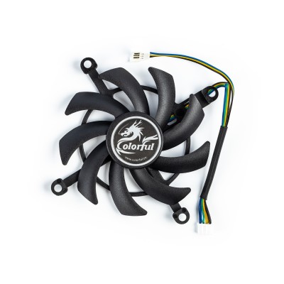 Вентилятор для видеокарты Colorful-RTX2 (3Pin мама + 4Pin папа ; ⌀ 86мм) Colorful-RTX2