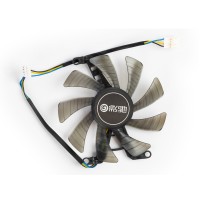 Вентилятор для видеокарты Galaxy GTX1660 Super (4Pin мама + 4Pin папа ; ⌀ 86мм ; FB09015M12)