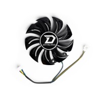 Вентилятор для видеокарты PowerColor Red Devil RX480 (4pin папа + 3Pin мама ; ⌀ 87мм)