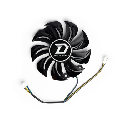 Вентилятор для видеокарты PowerColor Red Devil RX470 (4pin папа + 3Pin мама ; ⌀ 87мм)