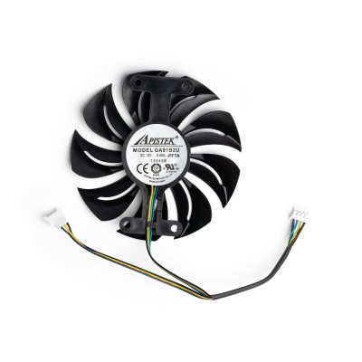 Вентилятор для видеокарты PowerColor Red Devil RX470 (4pin папа + 3Pin мама ; ⌀ 87мм)