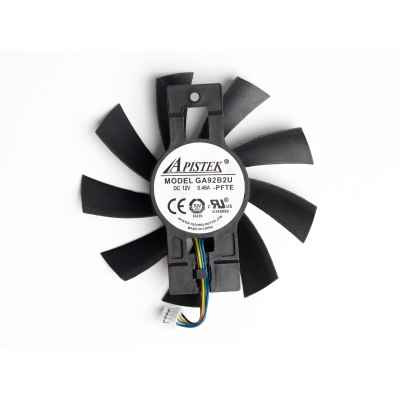 Вентилятор для видеокарты PowerColor Red Devil RX560 (4Pin папа ; ⌀ 87мм ; GA92B2U)