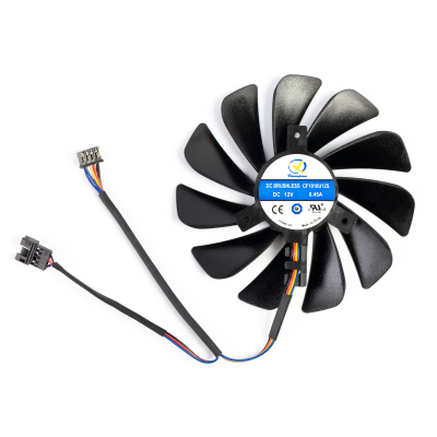 Вентилятор для видеокарты XFX RX570 (4Pin папа ; ⌀ 95мм ; S 40мм ; CF1010U12S) (№2)
