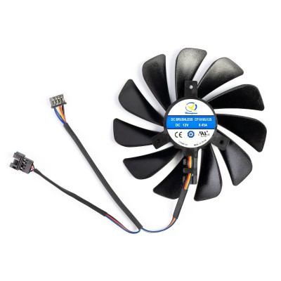Вентилятор для видеокарты XFX RX580 (4Pin папа ; ⌀ 95мм ; S 40мм ; CF1010U12S) (№2)