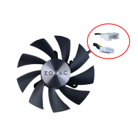 Вентилятор для видеокарты Zotac Mini 1080 ; 4Pin мама + 4Pin папа ; ⌀ 86мм ; S 40мм ; GA92S2H (№2)