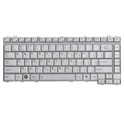 Клавиатура для ноутбука Toshiba M300 Серебро p/n: NSK-TAJ01, 9J.N9082.J01