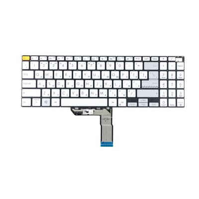 Клавиатура для ноутбука Asus VivoBook PRO 16 M7600QA серебро с подсветкой p/n: 0KNB0-560XRU00, AEXJD701040