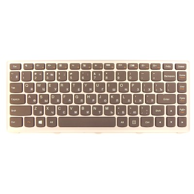 Клавиатура для ноутбука Lenovo Z400 с подсветкой p/n: 25206100, T3F1-RU, T3F1B-RU, NSK-BCUBC