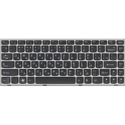 Клавиатура для ноутбука Lenovo Z400 с подсветкой p/n: 25206100, T3F1-RU, T3F1B-RU, NSK-BCUBC
