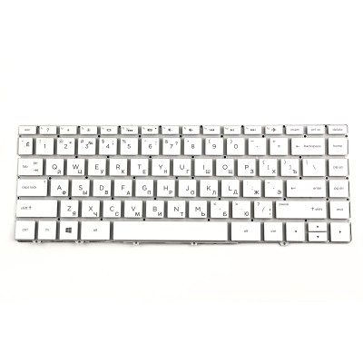 Клавиатура для HP 13-AF V2 Белая с подсветкой p/n: PK1321W1B00, SN7162BL1, SG-88710-XUA