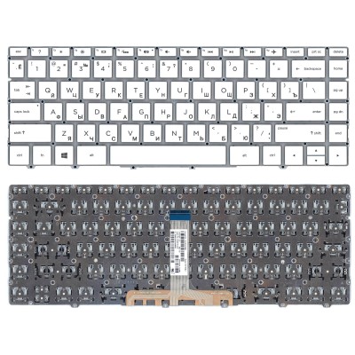 Клавиатура для HP 13-AF V2 Белая с подсветкой p/n: PK1321W1B00, SN7162BL1, SG-88710-XUA
