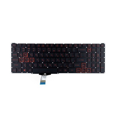 Клавиатура для ноутбука Acer PH315-54 красная подсветка (узкий шлейф) p/n: NK151310B PK132WV1B00