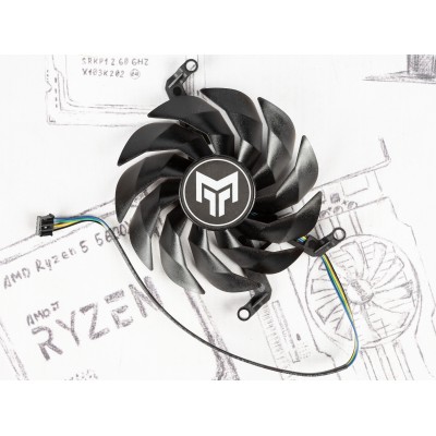Вентилятор для видеокарты GALAX RTX 3060/GALAX RTX 3070/GALAX RTX 3080/GALAX RTX 3090 Ti METALTOP ⌀88мм | №3