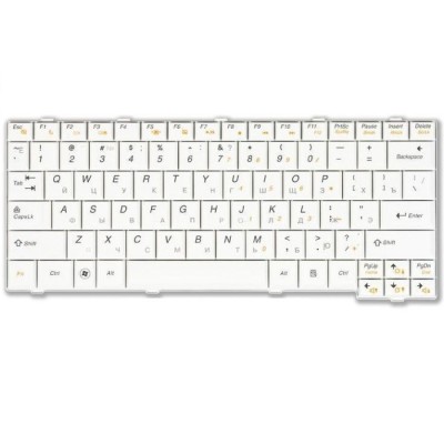 Клавиатура для ноутбука Lenovo IdeaPad S12 Белая P/N: 25-008393, 25-008399, 25008393, 25008399