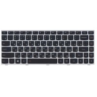 Клавиатура для ноутбука Lenovo IdeaPad G40-70 с серой рамкой и подсветкой p.n: 25215190, 25-215190, T5G1-RU