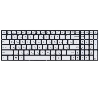 Клавиатура для ноутбука Asus N541L Q501L Без подсветки Серебро PN: 0KNB0-662LCS00, AEBK5303020