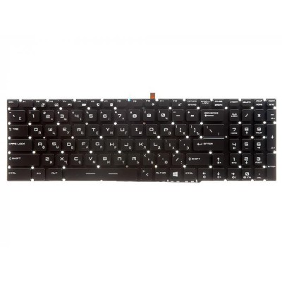 Клавиатура для ноутбука MSI GS65 GS65VR С подсветкой (ENG) P/n: P-190107-2, 4H-NEV03.021