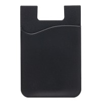Картхолдер футляр для карт на клеевой основе (черный) - CH01