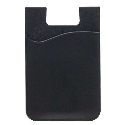 Картхолдер футляр для карт на клеевой основе (черный) - CH01