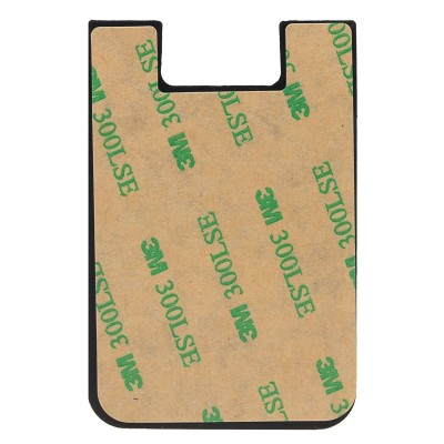 Картхолдер футляр для карт на клеевой основе (черный) - CH01