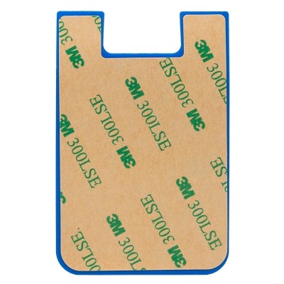 Картхолдер футляр для карт на клеевой основе (синий) - CH01