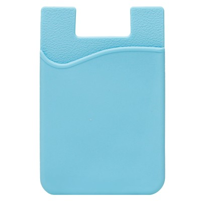 Картхолдер футляр для карт на клеевой основе (голубой) - CH01